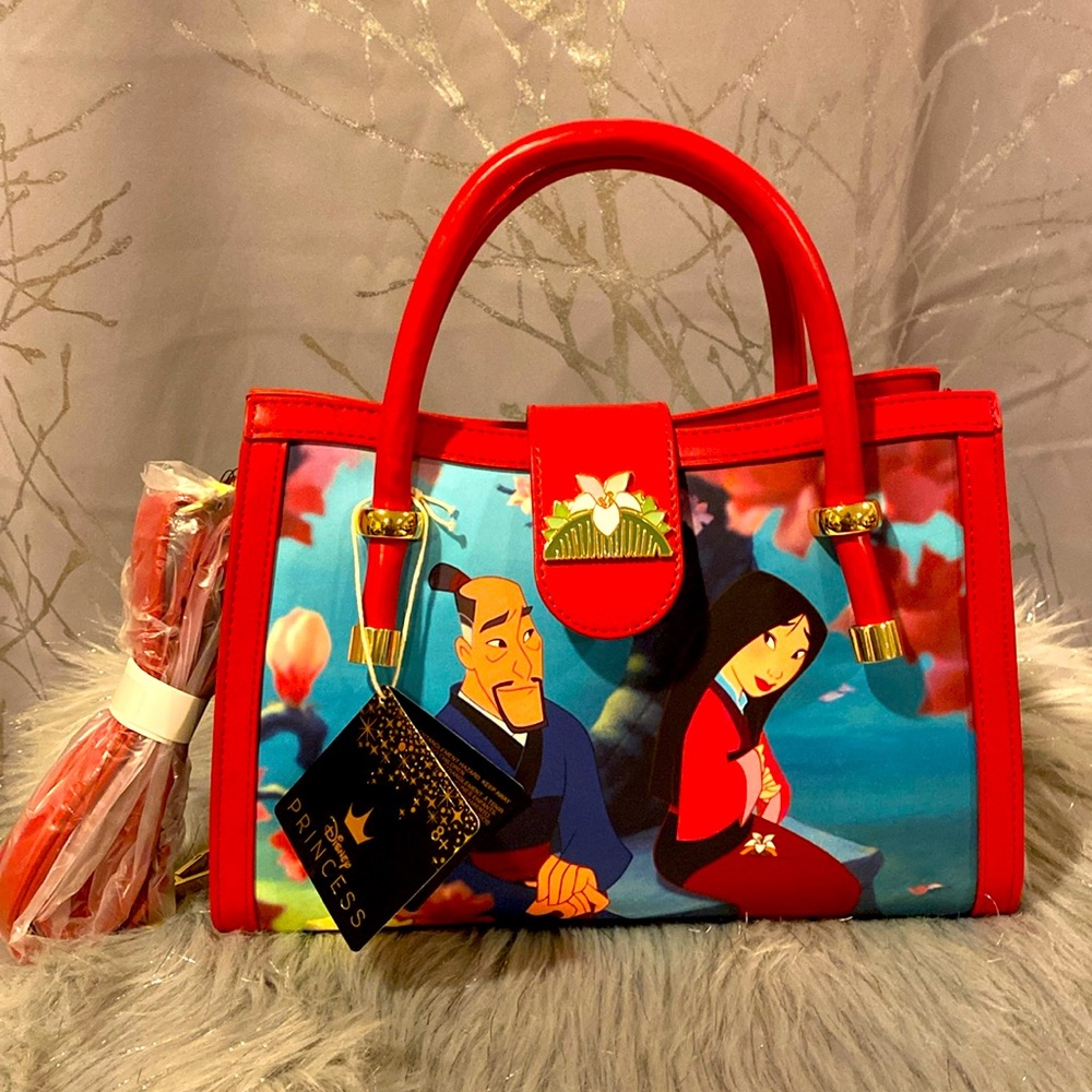 BNWT Loungefly Disney Mulan Satchel Crossbody Bag